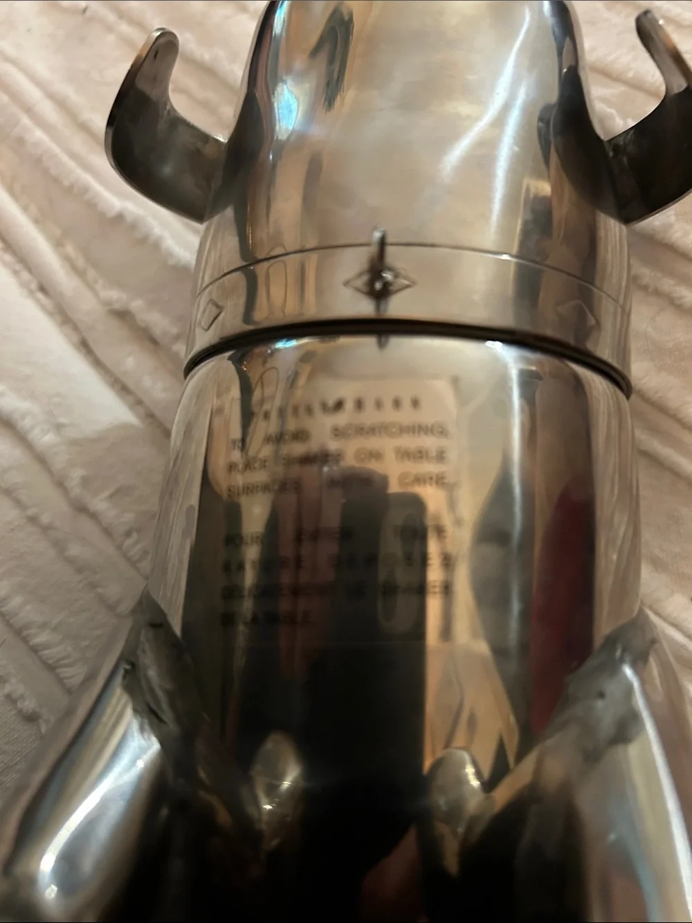Pottery Barn dog martini mixer